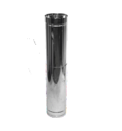 Труба дымоходная 0,25м с теплоизоляцией в оцинкованном кожухе DN 150/220 мм. dimohid-2-111 фото