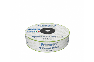 Крапельна стрічка Presto-PS емітерна 3D Tube 10 см 500м kap-poliv-59 фото