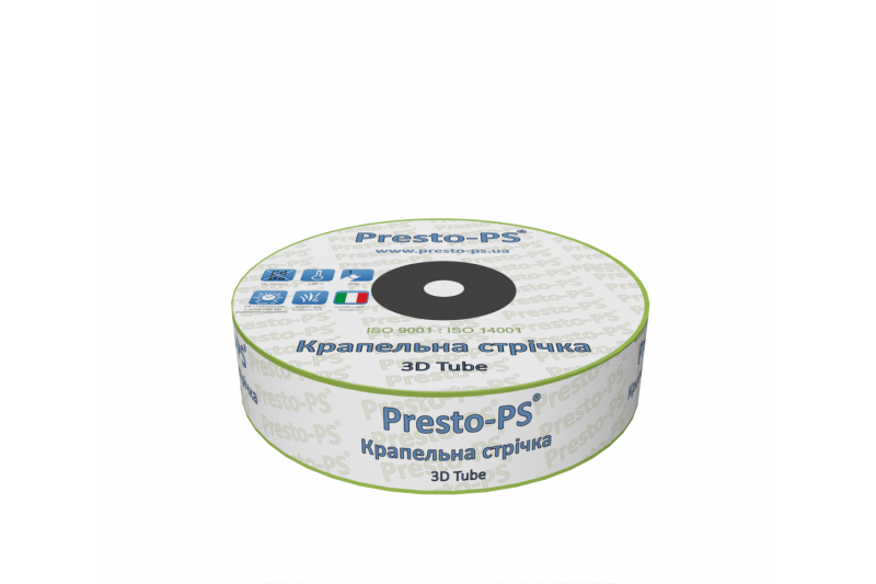 Крапельна стрічка Presto-PS емітерна 3D Tube 10 см 500м kap-poliv-59 фото