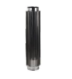 Труба-радиатор дымоходная 0,5м из нержавеющей стали DN130 мм dimohid-1-113 фото