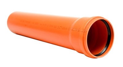Труба НПВХ для зовнішньої каналізації 250х4.9х3000 naruz-122 фото